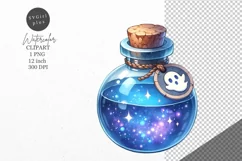 Halloween clipart, Potion bottle clipart, Kids Halloween Product Image 1