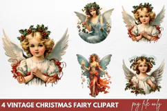Vintage Christmas Cinema Clipart PNG Product Image 1