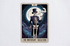 Funny Skeleton Tarot Card, The midnight skeleton tarot card Product Image 1