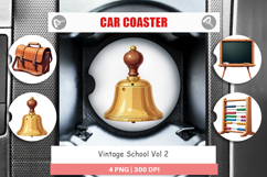 Car Coaster Vintage School Day Product Image 1