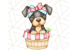 Patriotic Dogs Clipart, Cute 4th of July Puppies PNG Product Image 2