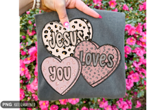 Jesus Loves You PNG | Preppy Christian Valentine's Day PNG Product Image 1