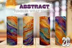 Abstract Tumbler Sublimation, Colorful Tumbler Wrap Designs Product Image 1