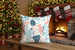 holiday aesthetic pillow mockup Product Image 2