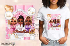 Bride Squad Chibi PNG | Bridal Shower Sublimation Design PNG Product Image 4