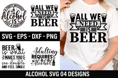 Alcohol SVG Design - Adulting requires alcohol Product Image 1