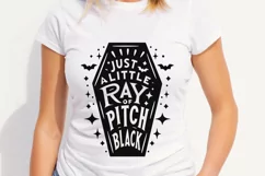 Just A Little Ray Of Pitch Black Svg, Spooky Halloween Svg. Product Image 2