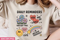 Daily reminders PNG, Positive Motivation Sublimation PNG Product Image 2