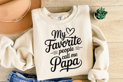 My favorite people call me Papa svg | Shirt Svg Product Image 2
