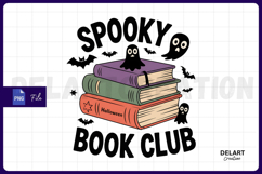 Spooky Book Club Sublimation PNG Design Product Image 1