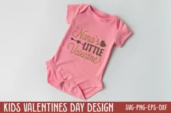 Nana's little valentine SVG, Valentine's Day SVG Product Image 1