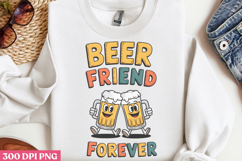 Beer friend forever PNG, Funny Beer Quotes Sublimation PNG Product Image 2