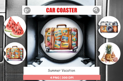 Car Coaster Summer Vacation Product Image 1