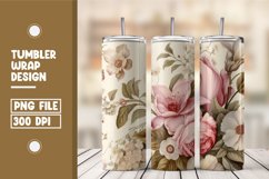 Flower Seamless Pattern Tumbler Warp Design Product Image 1