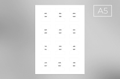 Printable monthly divider tabs stickers for planners featuring 12 months. Includes PDF for bullet journals and planners.  