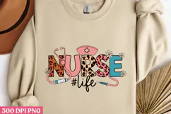 NURSE #Life PNG, Nurse Sublimation PNG Product Image 2