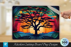 Colorful Tree Cutting Board sublimation Design Product Image 1
