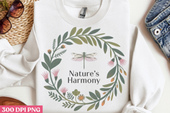 Naturs harmony PNG, Positive Dragonfly Sublimation PNG Product Image 2