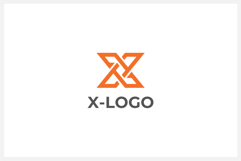 Geometric Letter X Logo Design Vector Product Image 1