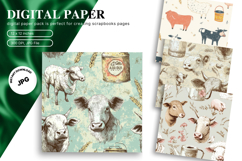 Farm Animal Background Cute Kids Room Pattern Wallpaper_24 Product Image 1