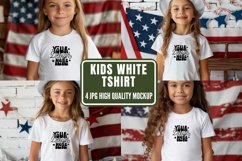 4th of July Kids T-shirt Mockup, Kids Sweater Mockup Product Image 1
