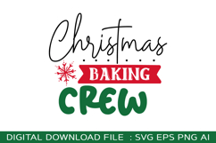 Christmas Baking Crew svg design Product Image 1