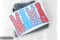 Patriotic Mama PNG | Memorial Day PNG | Fourth of July PNG Product Image 1