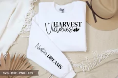 Harvest Victories SVG - Positivity Sleeve T shirt Design Product Image 1