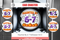 Haunted Halloween Car Coaster Product Image 1