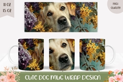 Labrador Mug Design, Labrador Dog Mug Template Product Image 1
