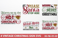 Vintage Christmas Sign SVG Product Image 1