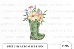 Watercolor Garden sublimation PNG Product Image 1