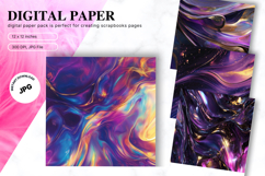 Abstract Wave Digital Paper Background Wallpaper Wallart Product Image 1