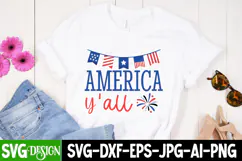 America Y’all SVG Design,4th of July SVG Design Product Image 2