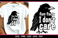 Fun fact I don't care, Sarcastic quotes SVG, Funny SVG Product Image 1