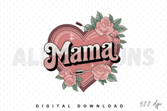 Mama Sublimation PNG, Floral Mama Sublimation PNG Product Image 1