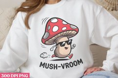 Mush vroom PNG, Funny Puns Sublimation PNG Product Image 1