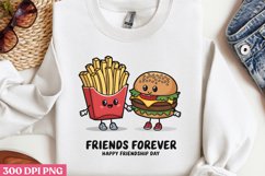 FRIENDS FOREVER Happy PNG, Friendship Sublimation PNG Product Image 2