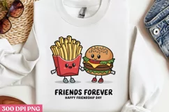 FRIENDS FOREVER Happy PNG, Friendship Sublimation PNG Product Image 2
