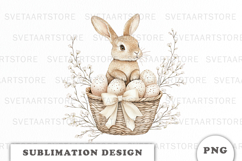 Watercolor Easter Bunny png Product Image 1