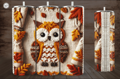 4 Knited Owl Seamless Tumbler Wrap 20 oz Product Image 2