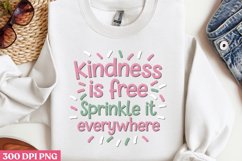 Kindness is Free PNG, Retro Positive Sublimation PN Product Image 1