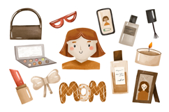 Mother’s Day. Mom Day Holiday Celebration Hand Drawn Product Image 1