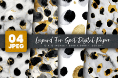 Leopard Fur Spot Digital Paper Product Image 1