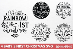 Baby&#039;s First Christma SVG Product Image 1