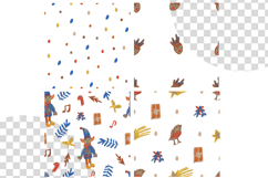 Wax Crayons Elf Workshop Seamless Patterns Product Image 2