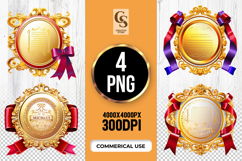 Golden Award Frame Clipart Sublimation PN Product Image 1