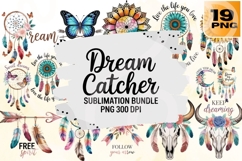 Dream Catcher Sublimation Bundle PNG - 19 Designs Product Image 1
