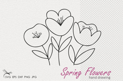 Spring flowers SVG Product Image 1