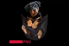 pocket maltese rottweiler png pocket dogs sublimation Product Image 1